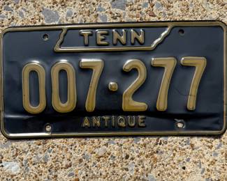 Tennessee License Plate
