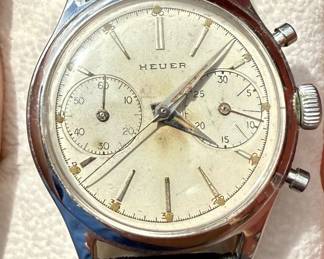 Heuer watch "Big Eyes" Pre-Carrera Chronograph.
