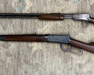 Winchester Model 55 (.30 WCF, Nickel Steel Barrel) & Winchester Model 62 (.22 S, L & LR)