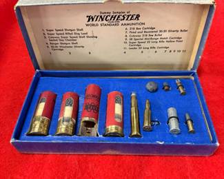 Winchester World Standard Dummy Shotshell & Cartridge Advertising Sign Display 