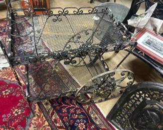 Flower cart-- iron