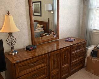 Large dresser and mirror