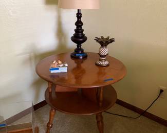 Side table and lamp