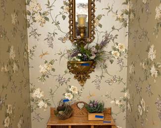 Hanging wall candle and decorative bathroom toilet paper holder