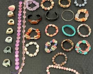 Stone Bracelets  Rings