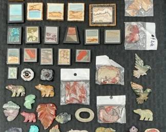 Mosaic Pendants  Polished Stones