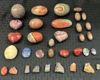 Polished Stone  Mixed Gemstones