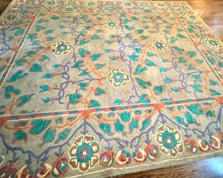 Bashian Wilshire Handcrafted 100% Wool Area Rug 7'9" x 9'9", Handmade in India