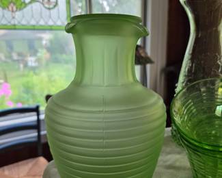 Green Depression, Vaseline Glass, Tumblers, Plates and More