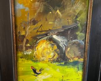Oil on Board Painting Landscape by James Swansen