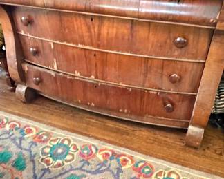 American Empire Mahogany Chest of Drawers Buffet