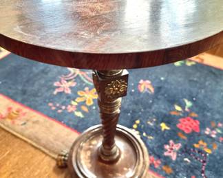 Barley Twist Pedestal Lamp Table