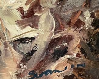 16"x12" Oil on Board Painting Landscape by James Swansen