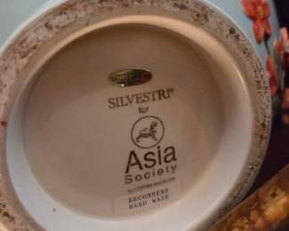 Silvestri for Asia Society hand painted Bowl