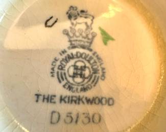 Royal Doulton The Kirkwood English Transferware Cream Soup Bowls & Plates, 8-Piece Set