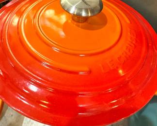 Le Creuset Flame Enameled Cast Iron Dutch Oven with Lid, French Cookware