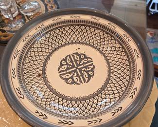 Moroccan Grey & White Ceramic Tagine