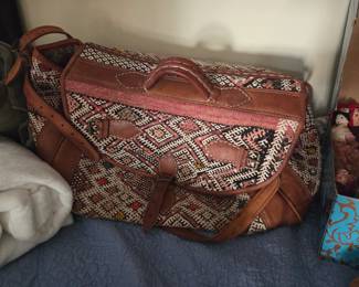 Moroccan Hand Crafted large duffel bag