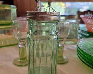 Green Depression, Vaseline Glass, Tumblers, Plates and More