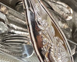 Parisian Garden by Ricci Argentieri 18/10 Stainless Flatware Set, Bird and Bamboo, Replacement Pieces