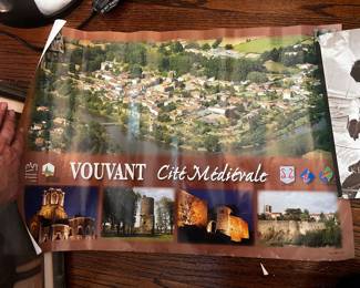 Poster advertising Vouvant located in Vendee France