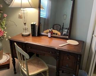 Dressing table.  Mirror sold separately (not attached).  Chair