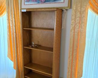 Wooden tall bookcase