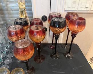 Glass Candle holders