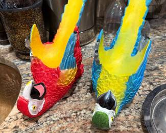 Parrot Wine Bottle Holders