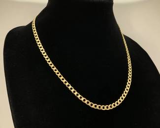 Gold Tone Cuban Chain