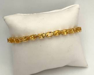 Citrine Tennis Bracelet