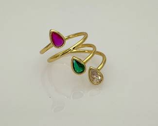 Spiral Statement Ring