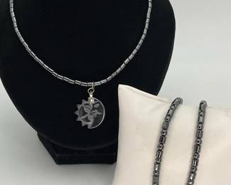 Hematite Neckalce and Bracelets