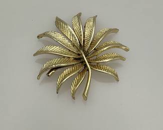 Coro Leaf Brooch