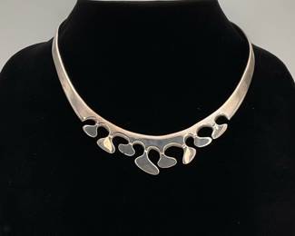Sterling Silver Collar Necklace