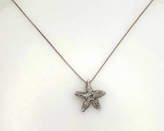 Sterling Silver Starfish Necklace