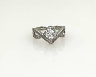 Adjustable Silver Tone Ring