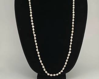 Silver Freshwater Pearl Necklace