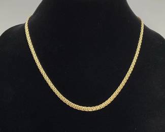 Gold Plated Layered Chain Necklace