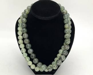 Prehnite Bead Necklaces
