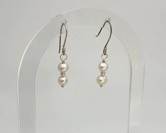 Freshwater Pearl Silver Earrings