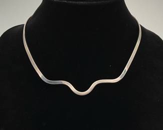 Sterling Silver Collar Necklace