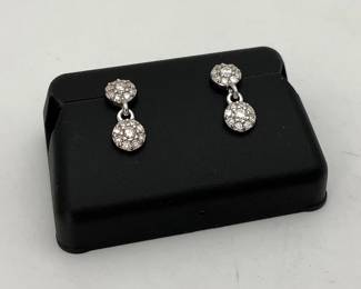 Silver Moissanite Earrings