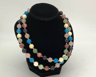Gemstone Beaded Necklace