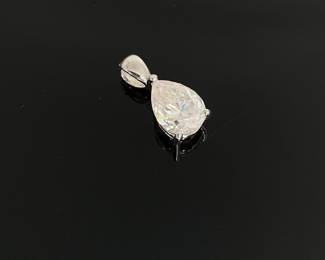 Silver Moissanite Pendant