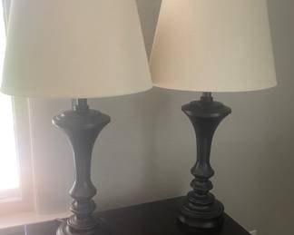 Pair of bedside lamps