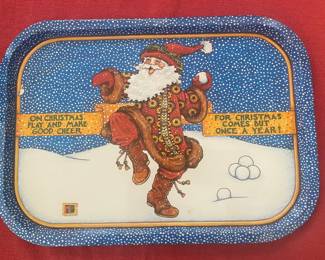 Vintage Mary Englebreit Christmas tray