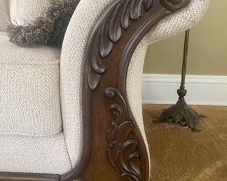 Couch wood detail