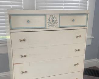 5-drawer mid-century dresser