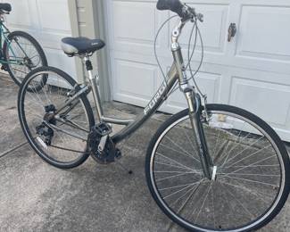 Forge Hybrid Bike - 16-inch frame. Seat height is adjustable.